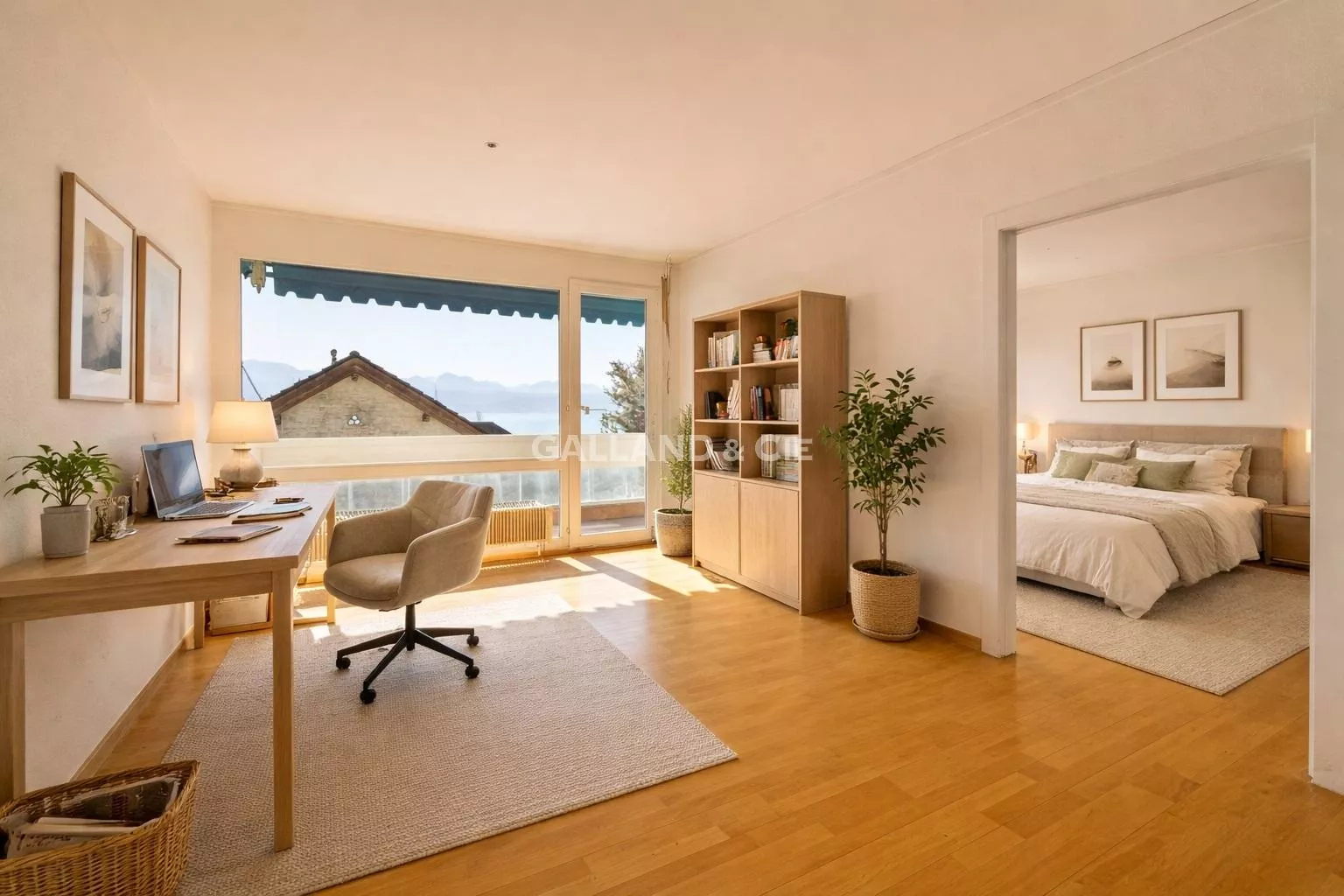 1 lot de PPE: logement principal de 6.5 pces libre et un 3.5 pces loué : Photo 2