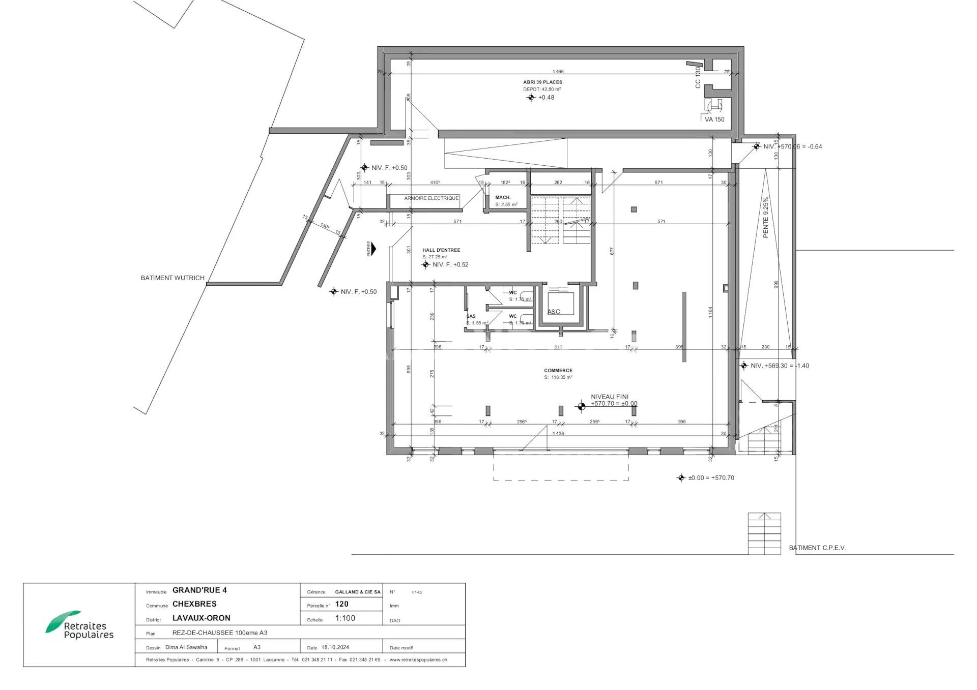Surface commerciale au rez-de-chaussée de 150 m2 ! : Photo 2