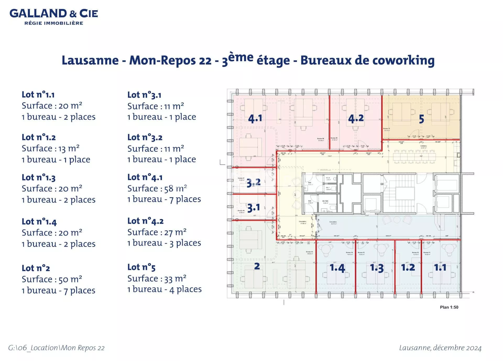 Bureau privatif aménagé - 7 personnes : Photo 6
