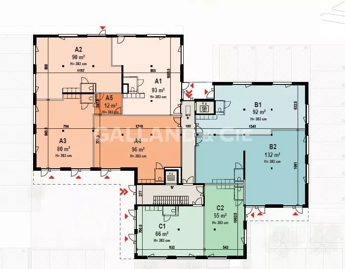 Surface commerciale divisibles de 620 m² avec grandes vitrines : Photo 6