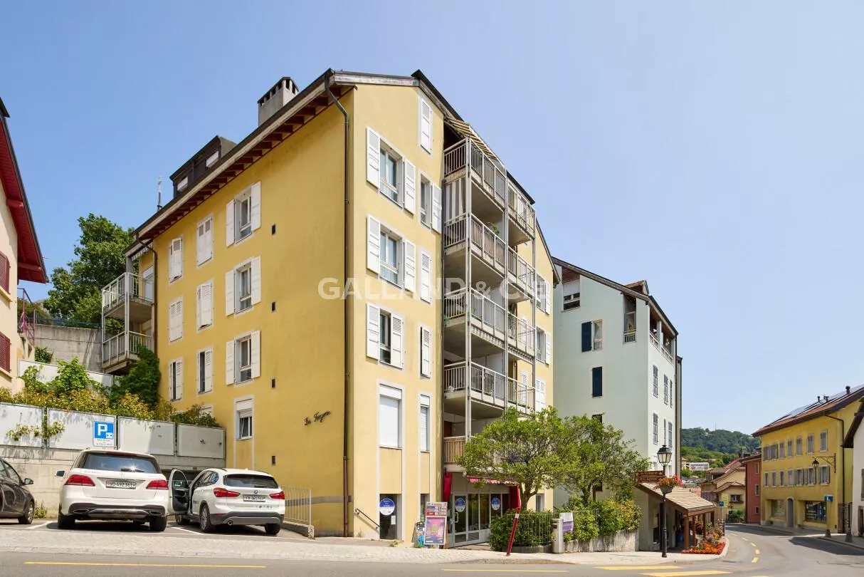 Appartement de 2 pièces avec cheminée et balcon : Photo 1